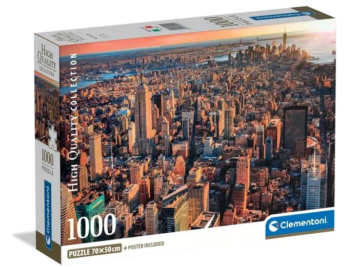 Пазли (8 +) Clementoni Нью-Йорк сіті 1000 ел. (39944)