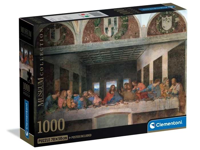 Пазли (8 +) Clementoni Леонардо да Вінчі Таємна вечеря 1000 ел. (39965)