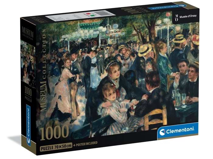 Пазли (8 +) Clementoni Огюсто Ренуар Бал у Мулен де ла Галетт 1000 ел. (39971)