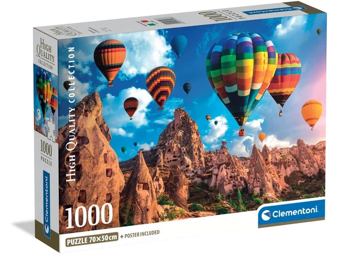 Пазли (8 +) Clementoni Повітряні кулі в Каппадокії,Туреччина 1000 ел. (39988)