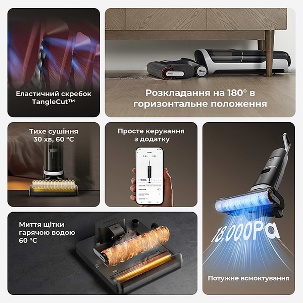 Фото - Пилосос ручний миючий Dreame H14 AE (HHR30E)