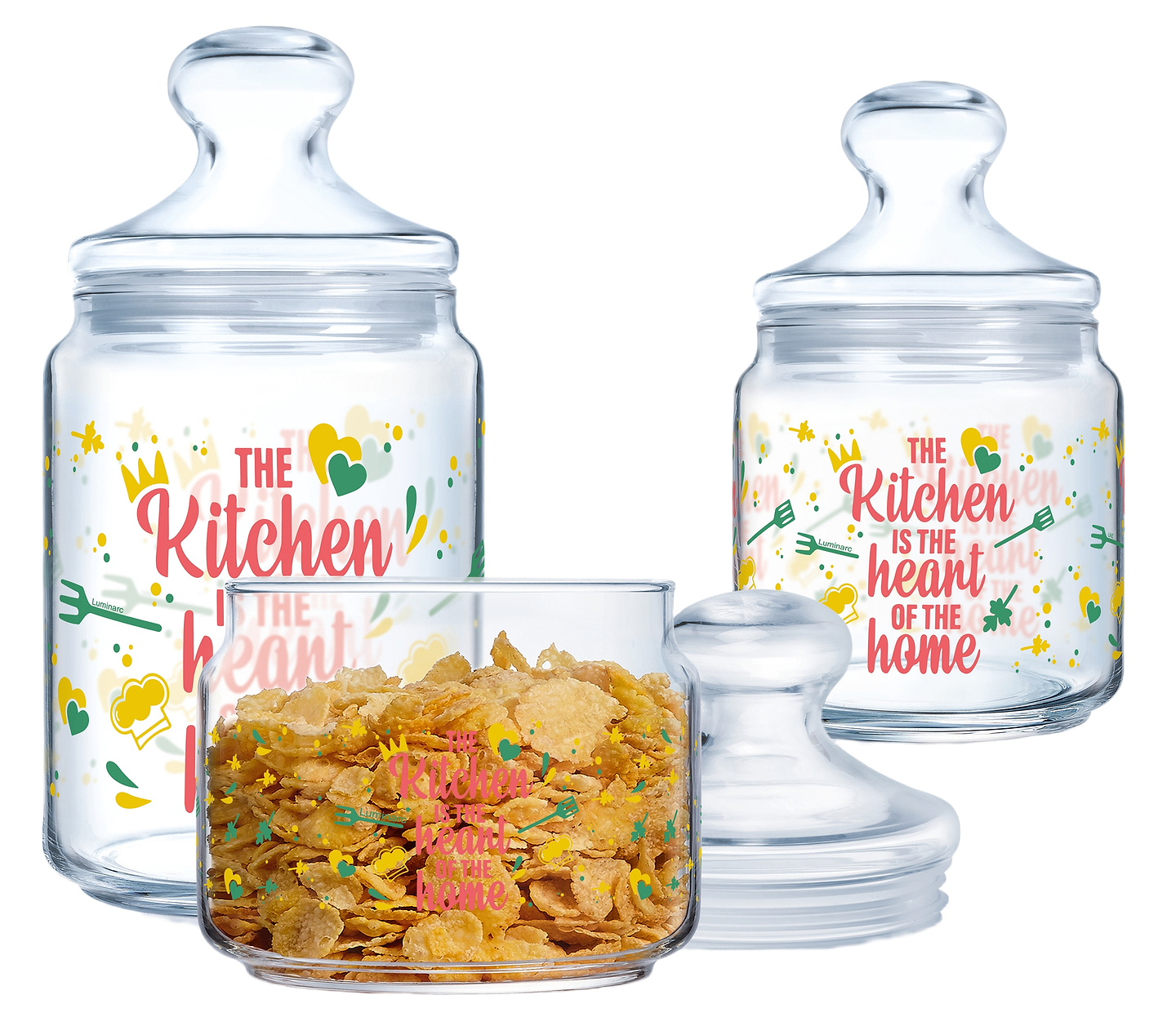 Набір ємностей для сипучих Luminarc CLUB HEART OF HOME 1 л (X2217) - Фото 1