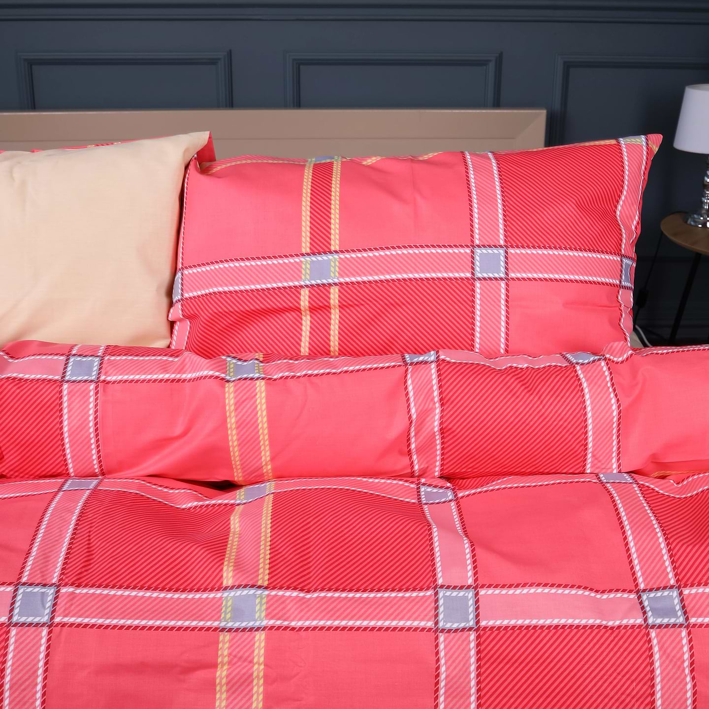 Комплект постільної білизни MirSon 175х210 см Ranforce Elite 17-0765 Checkered red (2200010939187)