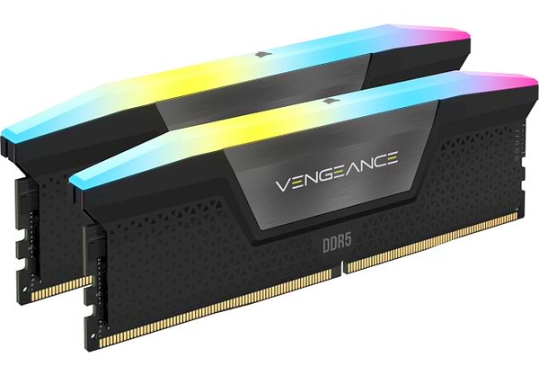 Фото - Уценка - Память DDR Corsair DDR5 2x16GB/6000 Vengeance RGB Black (CMH32GX5M2D6000C36)