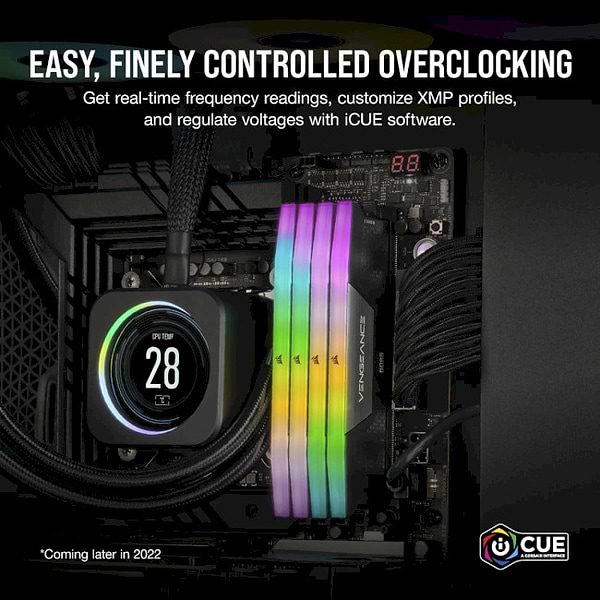 Фото - Уценка - Память DDR Corsair DDR5 2x16GB/6000 Vengeance RGB Black (CMH32GX5M2D6000C36)