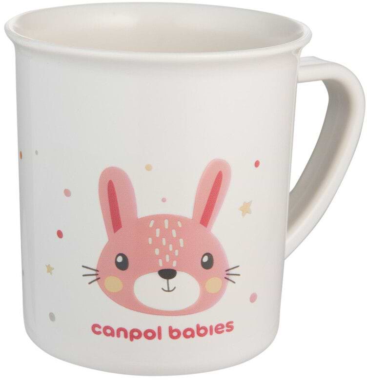 Чашка Canpol babies CUTE ANIMALS - розовая (4/413_pin2)