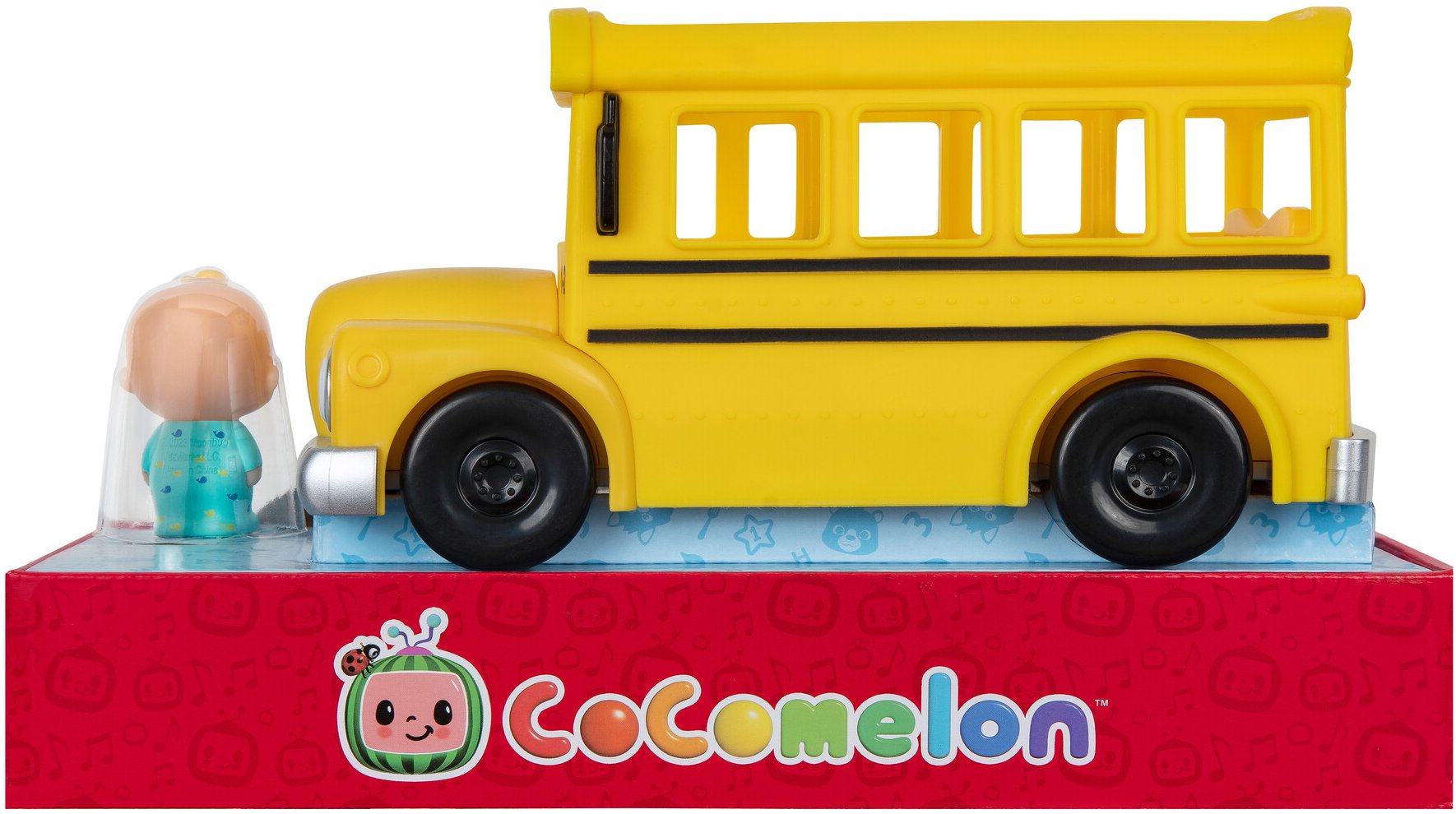 Фото - Интерактивный транспорт CoComelon Feature Vehicle Желтый Школьный Автобус со звуком (CMW0015)