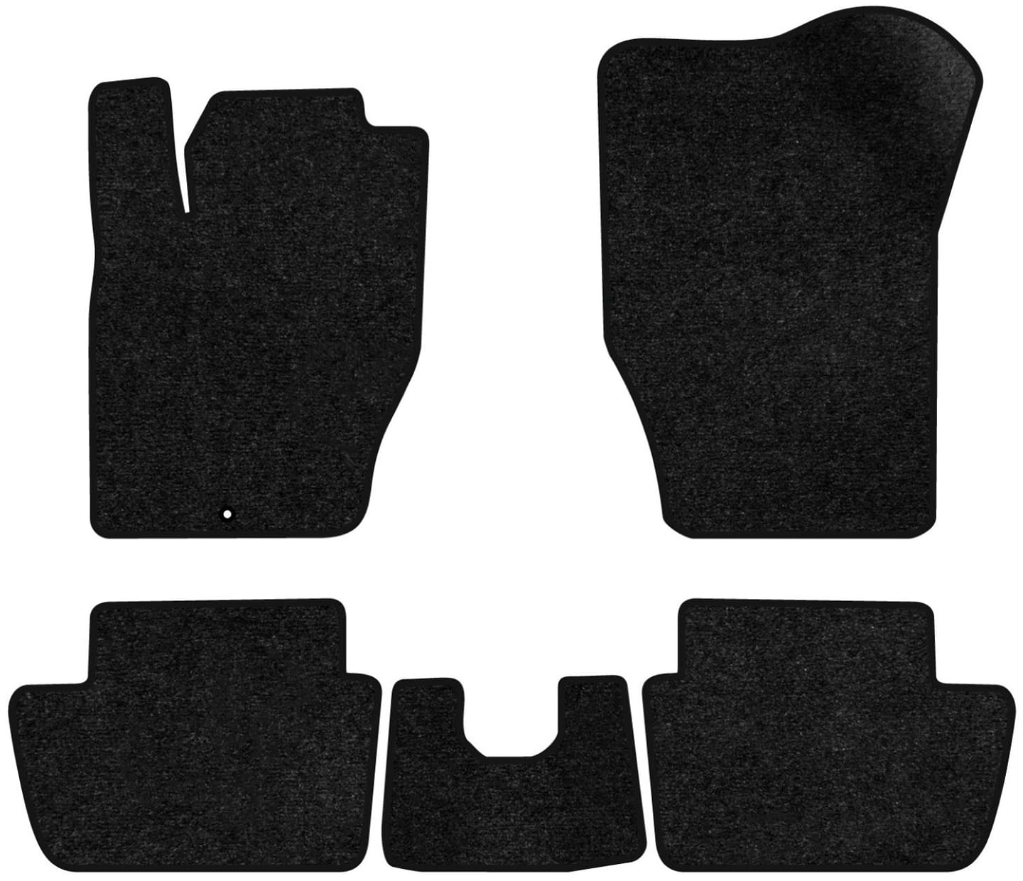 Килимки ворсові в салон авто EVAtech Standard для Citroen C4 (L) (1 clip) 2004-2010 1 покоління Coupe EU чорний кант CN11134C5CP1VEB