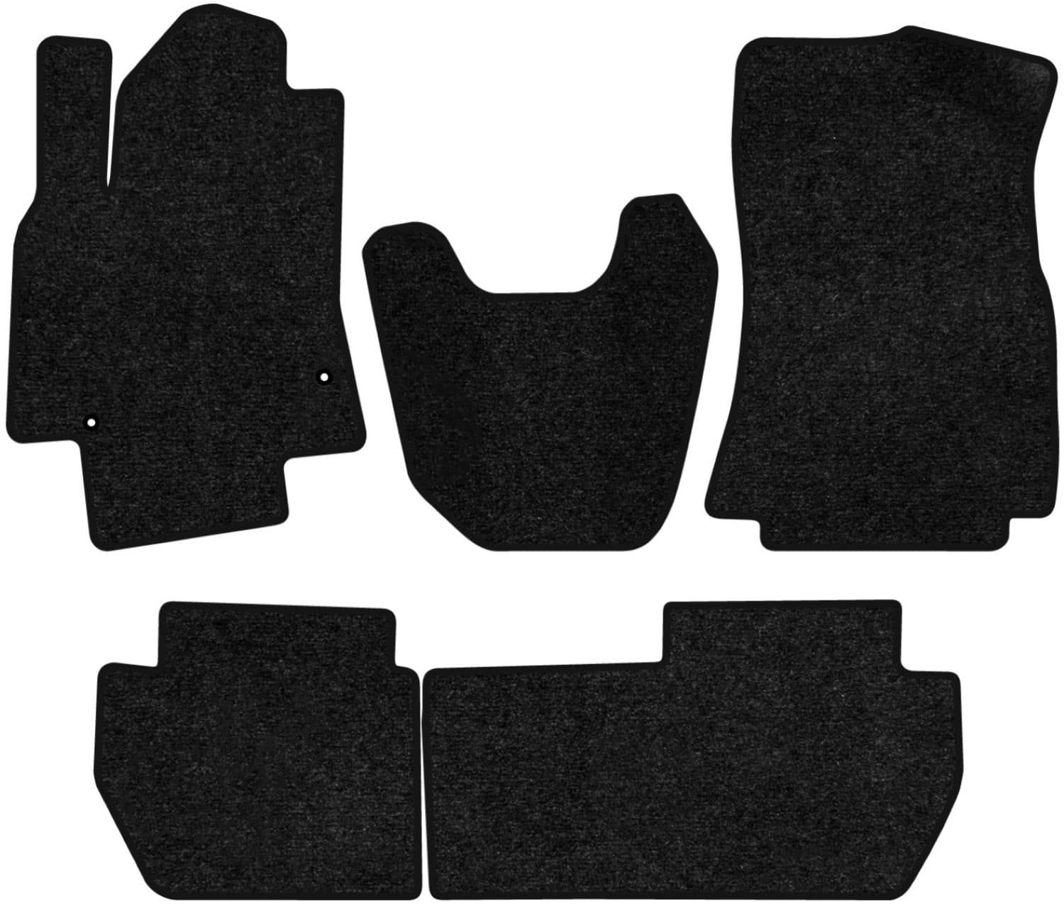 Коврики ворсовые в салон авто EVAtech Standard для Citroen Berlingo (B9) (without armrest) 2008-2018 2 поколение Minivan EU черный кант CN13508PR5CP2VEB