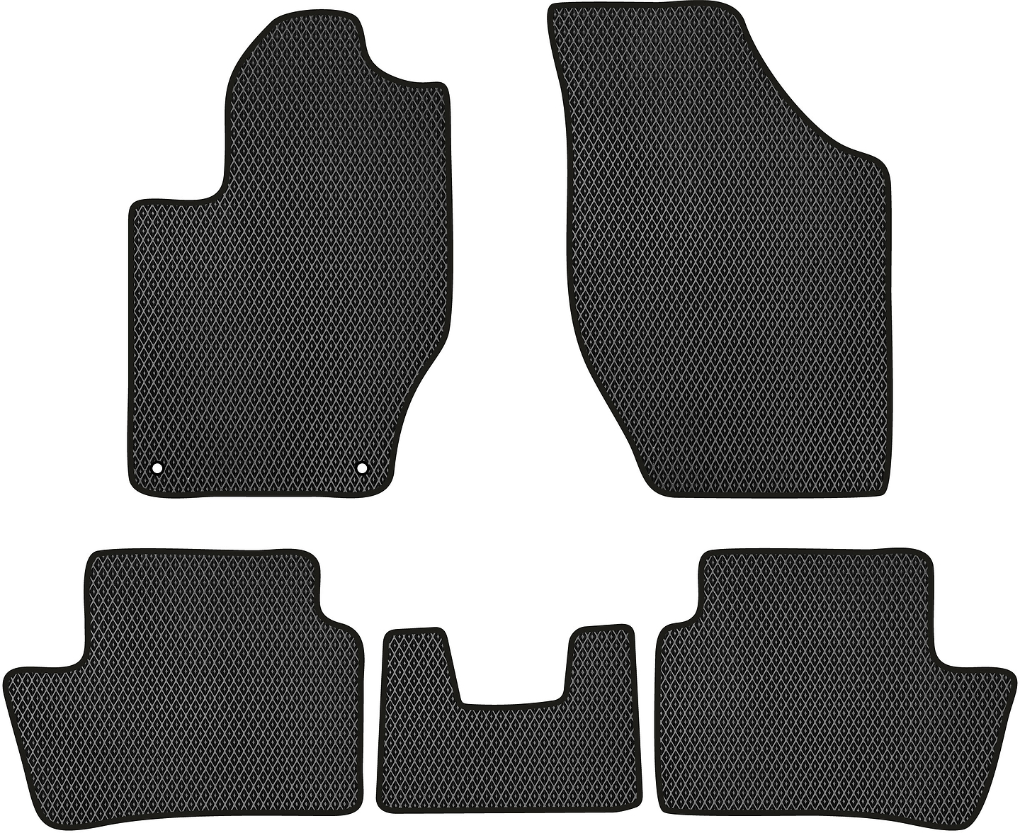 EVA коврики в салон авто EVAtech для DS4 Crossback Citroen 2015-2018 1 поколение SUV EU CN14286CG5CP2RBB