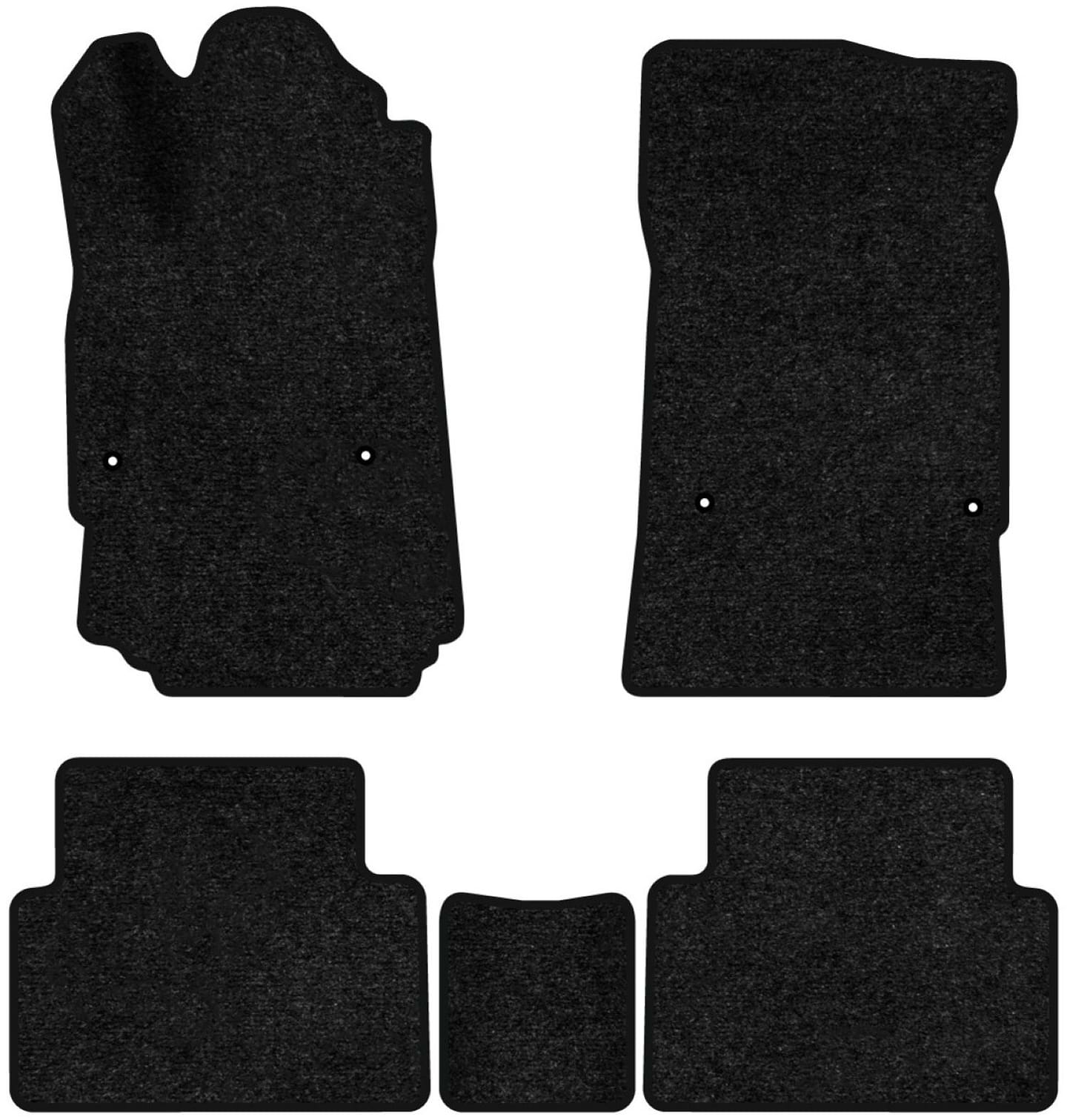 Коврики ворсовые в салон авто EVAtech Standard для Citroen C5 2008-2017 2 поколение Sedan EU черный кант CN1434CD5CP4VEB