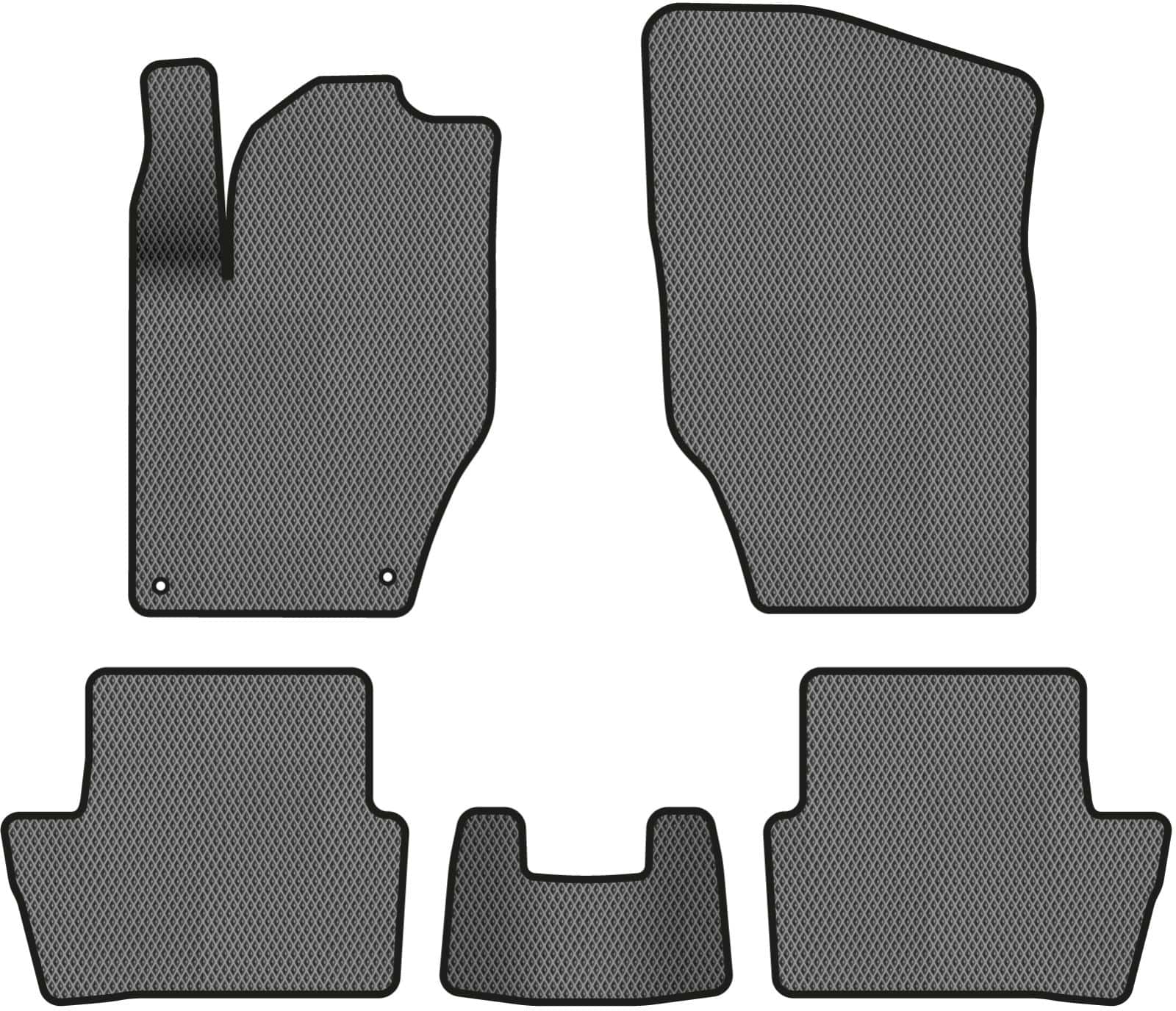 EVA коврики в салон авто EVAtech для C4 Citroen 2010-2018 2 поколение Htb EU CN1556C5CP2RGB