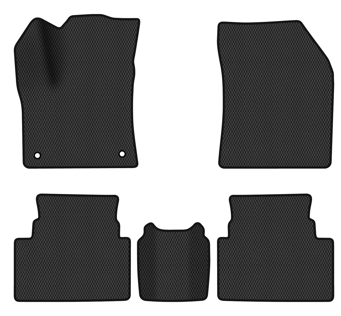 EVA коврики в салон авто EVAtech для C5 Aircross Citroen 2017 1 поколение SUV EU CN1690CE5AV2RBB