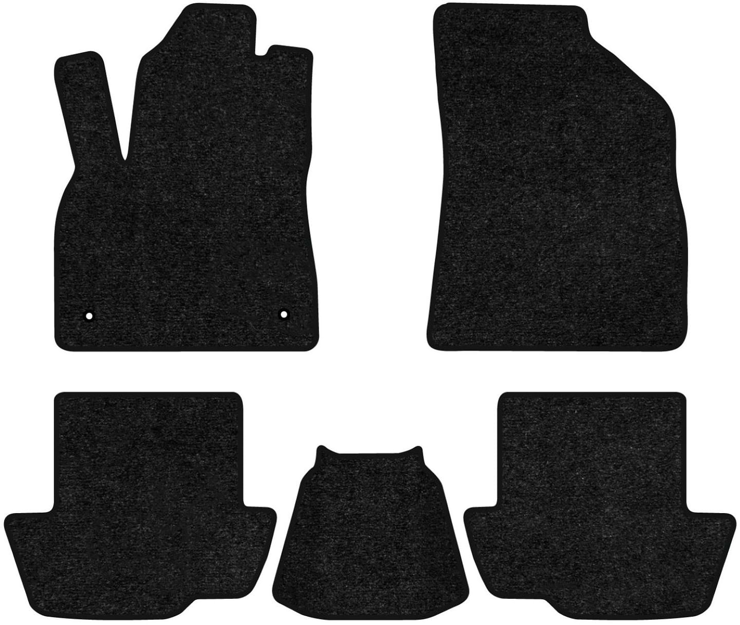 Килимки ворсові в салон авто EVAtech Standard для Citroen DS5 2011-2015 1 покоління Htb EU чорний кант CN22668CV5CP2VEB