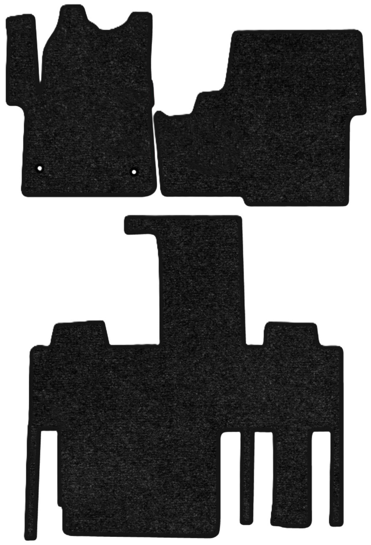 Килимки ворсові в салон авто EVAtech Standard для Citroen Space Tourer 2016 1 покоління Minivan EU чорний кант CN42492Z3TL2VEB