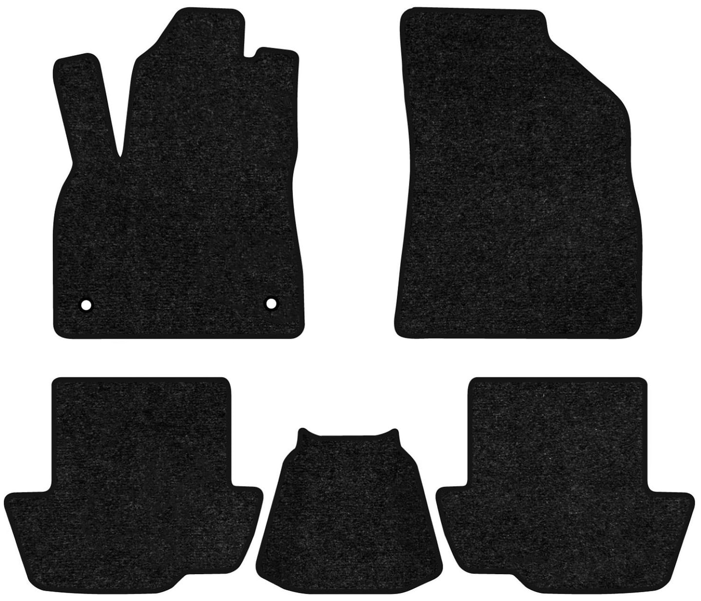 Коврики ворсовые в салон авто EVAtech Standard для Citroen DS5 2011-2015 1 поколение Htb EU черный кант CN43836CV5AV2VEB