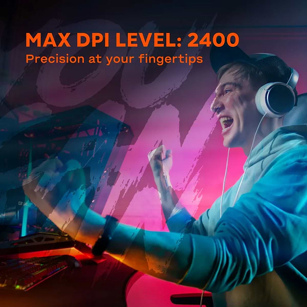 Фото - Миша бездротова ігрова Canyon Cutlass RGB Wireless Gaming Black (CND-SGMW11B)