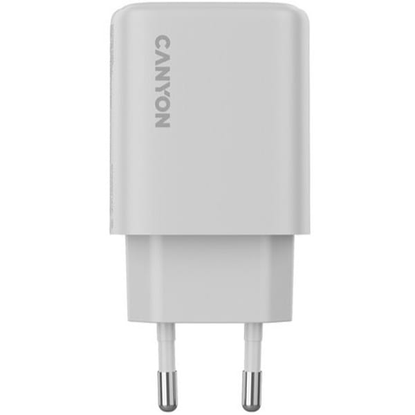 Фото - Мережевий зарядний пристрій Canyon OnCharge 250 25W 1xPD 1xQC EU White (CNE-CHA250-21)