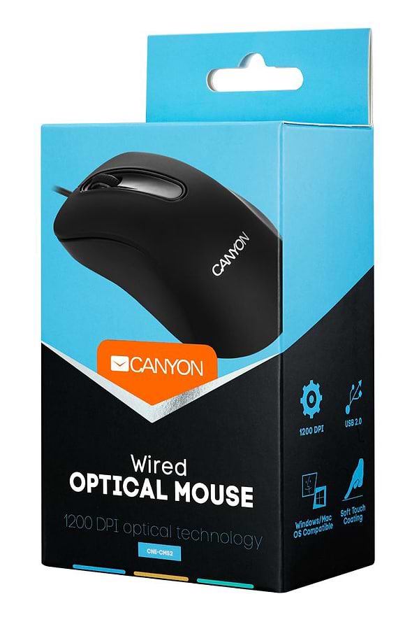 Фото - Миша дротова Canyon CNE-CMS2 Black USB