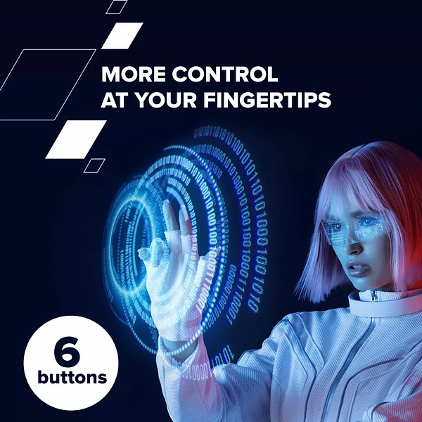 Фото - Мышь беспроводная Canyon OnClick 20 Wireless Ergonomic Silent Dark grey (CNE-CMSW20DG)