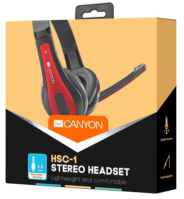 Фото - Гарнітура дротова Canyon CNS-CHSC1BR