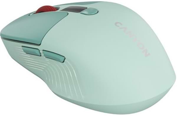 Фото - Уцінка - Миша бездротова Canyon MW-26 LCD Silent Dual mode Green (CNS-CMSW26GR)