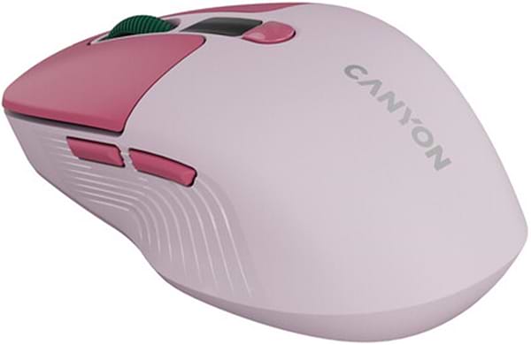 Фото - Мышь беспроводная Canyon MW-26 LCD Silent Dual mode Pink (CNS-CMSW26P)