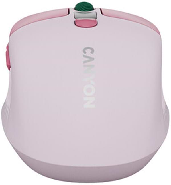 Фото - Мышь беспроводная Canyon MW-26 LCD Silent Dual mode Pink (CNS-CMSW26P)
