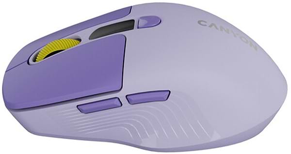 Фото - Уцінка - Миша бездротова Canyon MW-26 LCD Silent Dual mode Violet (CNS-CMSW26V)