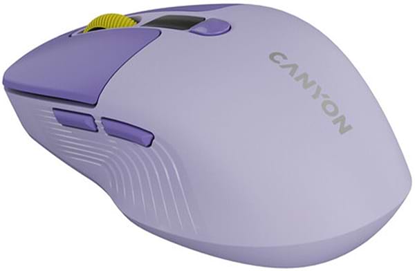 Фото - Уцінка - Миша бездротова Canyon MW-26 LCD Silent Dual mode Violet (CNS-CMSW26V)
