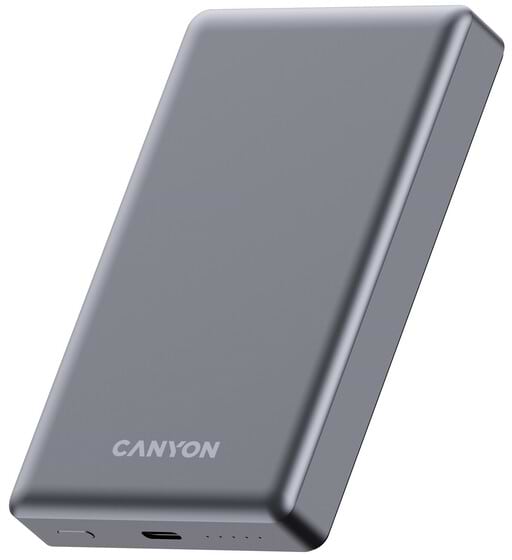 Фото - Батарея мобильная Canyon OnPower 510 slim Magsafe 10000 mAh PD20W Dark Grey (CNS-CPB510DG)