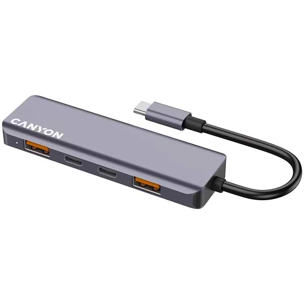 Фото - Хаб USB Canyon DS-18 5in1 USB-C Grey (CNS-TDS18)