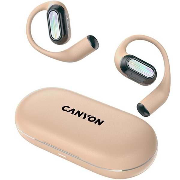 Фото - Навушники вкладиші бездротові TWS Canyon OnFlow 12 OWS ENC Beige (CNS-TWS12BE)