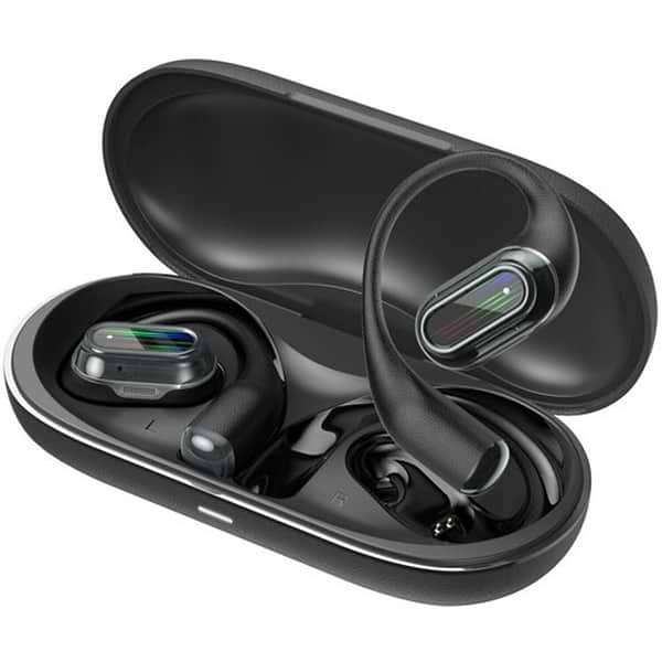 Фото - Наушники вкладыши беспроводные TWS Canyon OnFlow 12 OWS ENC Black (CNS-TWS12BK)