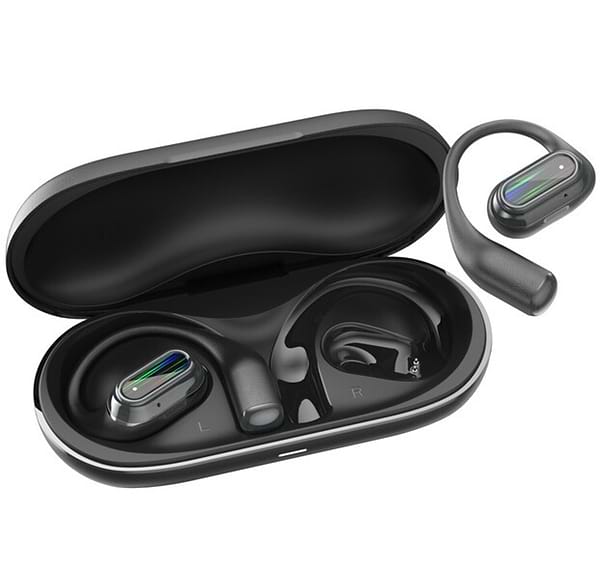 Фото - Наушники вкладыши беспроводные TWS Canyon OnFlow 12 OWS ENC Black (CNS-TWS12BK)