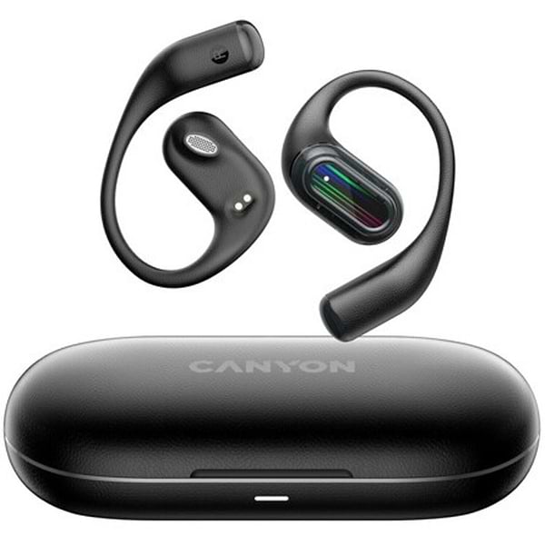 Фото - Наушники вкладыши беспроводные TWS Canyon OnFlow 12 OWS ENC Black (CNS-TWS12BK)