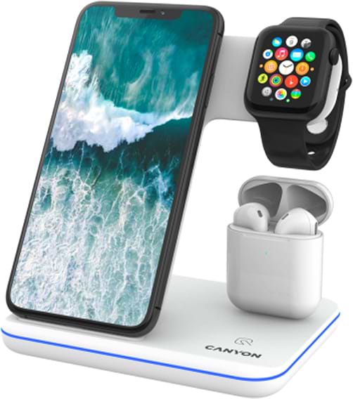 Фото - Уцінка - Бездротовий зарядний пристрій Canyon CNS-WCS302W Фото - Уцінка - Бездротовий зарядний пристрій Canyon CNS-WCS302W