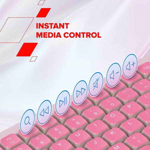 Фото - Клавіатура дротова Canyon OnType 10 TKL Mechanical Silent Low-profile Pink (CNS-HKB10P)