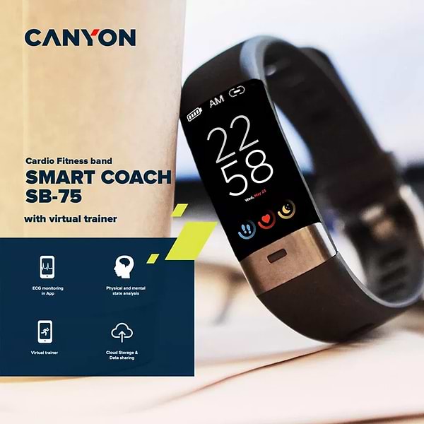 Фото - Уценка - Фитнес-браслет Canyon CNS-SB75BB