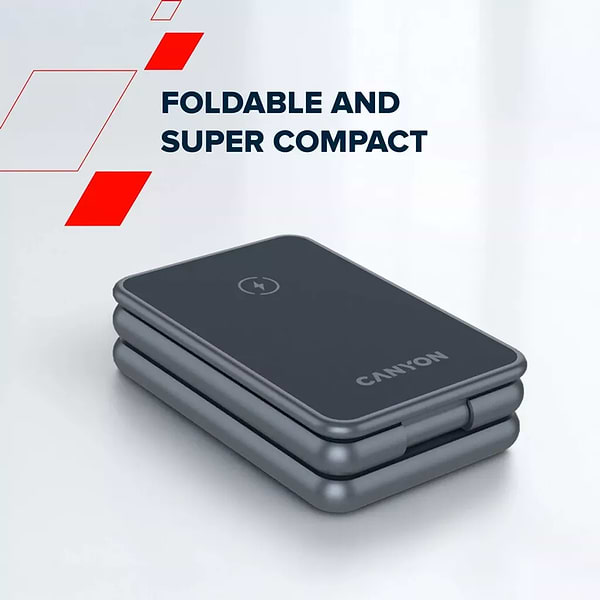 Фото - Беспроводное зарядное устройство Canyon OnCharge 309 15W 3in1 Metal (CNS-WCS309M)