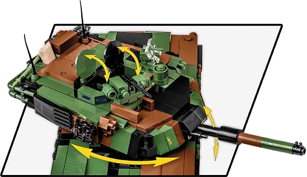 Фото - Пластиковый конструктор Cobi Танк M1A2 SEP v3 Абрамс 1017 деталей (COBI-2623)
