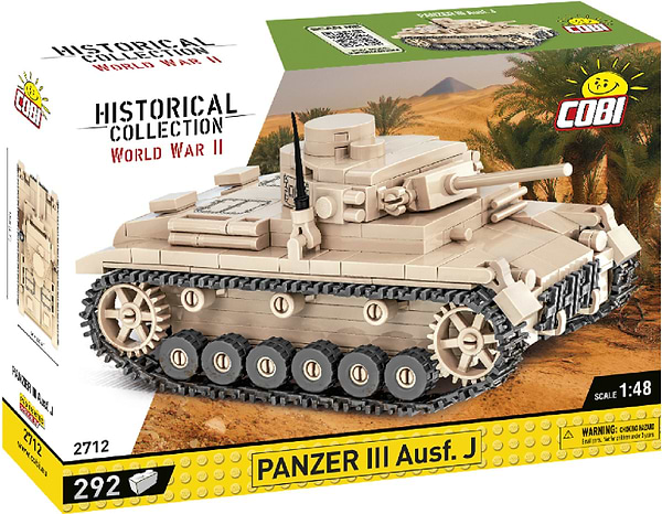 Фото - Пластиковий конструктор Cobi Друга Світова Війна Танк Panzer III 292 деталей (COBI-2712)