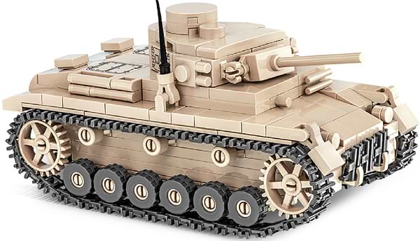 Фото - Пластиковий конструктор Cobi Друга Світова Війна Танк Panzer III 292 деталей (COBI-2712)