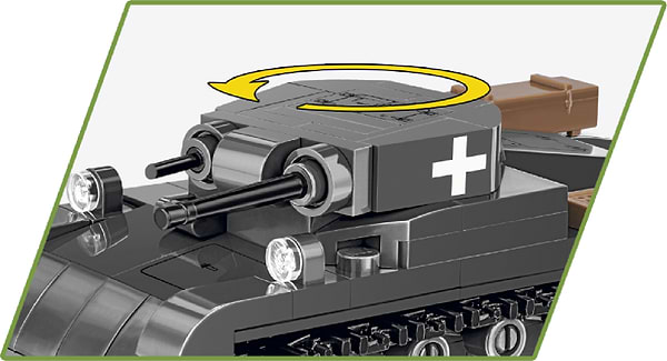 Фото - Пластиковый конструктор Cobi Вторая Мировая Война Танк Panzer II 250 деталей (COBI-2718)