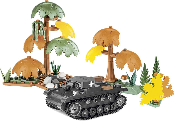Фото - Пластиковый конструктор Cobi Вторая Мировая Война Танк Panzer II 250 деталей (COBI-2718)