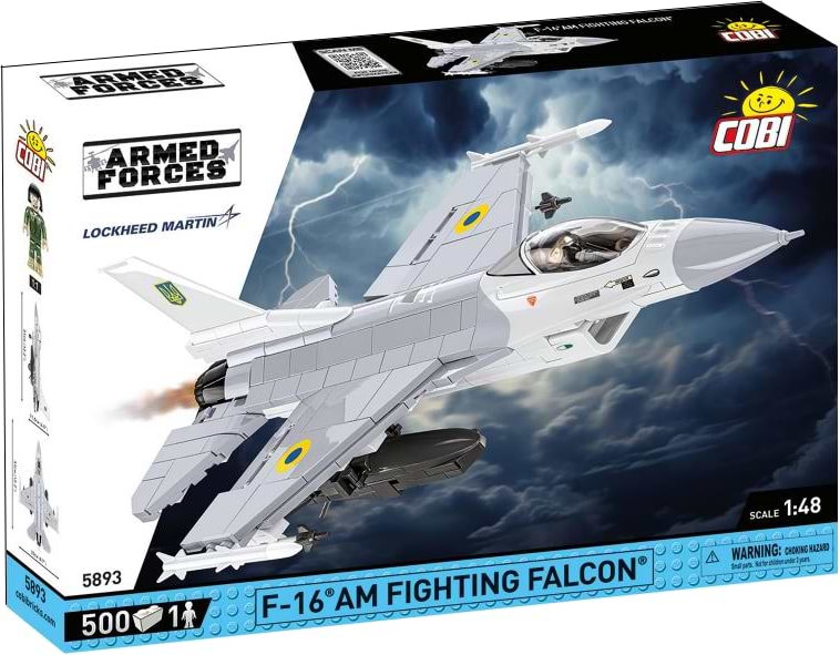 Пластиковий конструктор Cobi Літак F-16AM Fighting Falcon (UA) 500 деталей (COBI-5893) - Фото 1