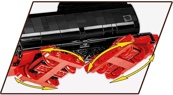 Фото - Пластиковий конструктор Cobi Локомотив DR BR Class 52 Ексклюзивний набір 1:35 2623 деталей (COBI-6280)