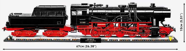 Фото - Пластиковий конструктор Cobi Локомотив DR BR Class 52 Ексклюзивний набір 1:35 2623 деталей (COBI-6280)