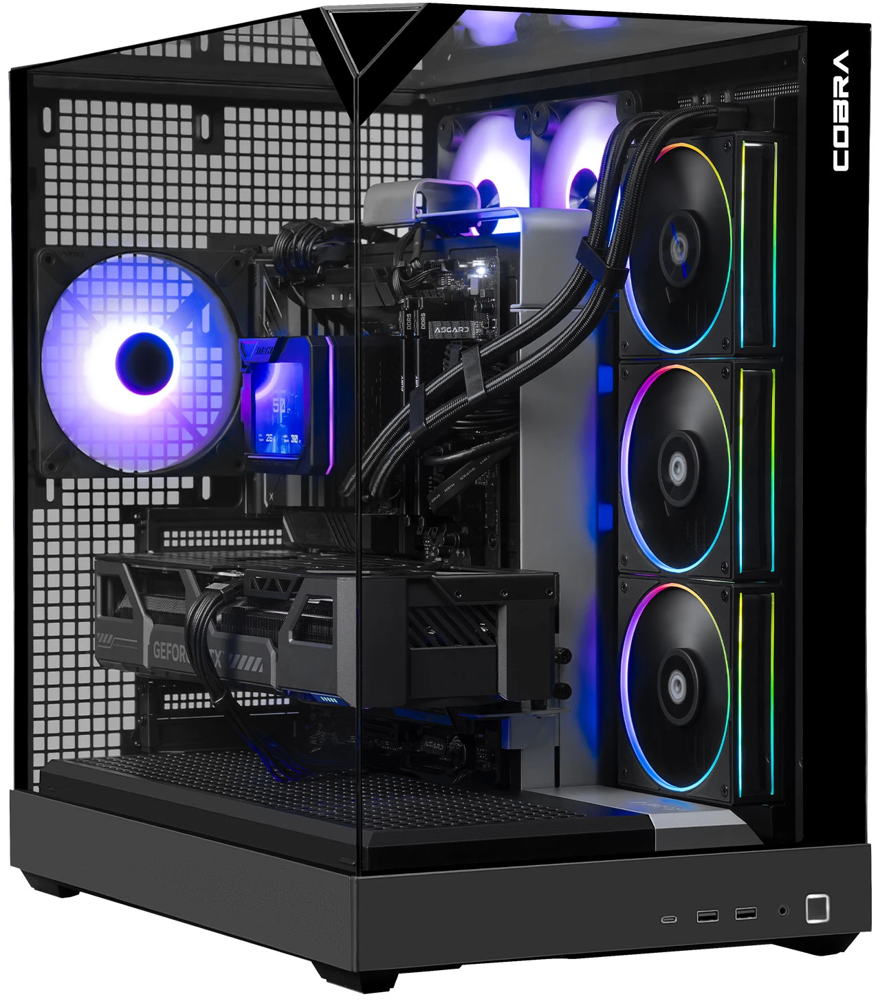 Системный блок Cobra Apex RTX 5070 / Ryzen 7 9800X3D / RAM 64GB / SSD 1TB + SSD 500GB / Win 11 (R7A23707)