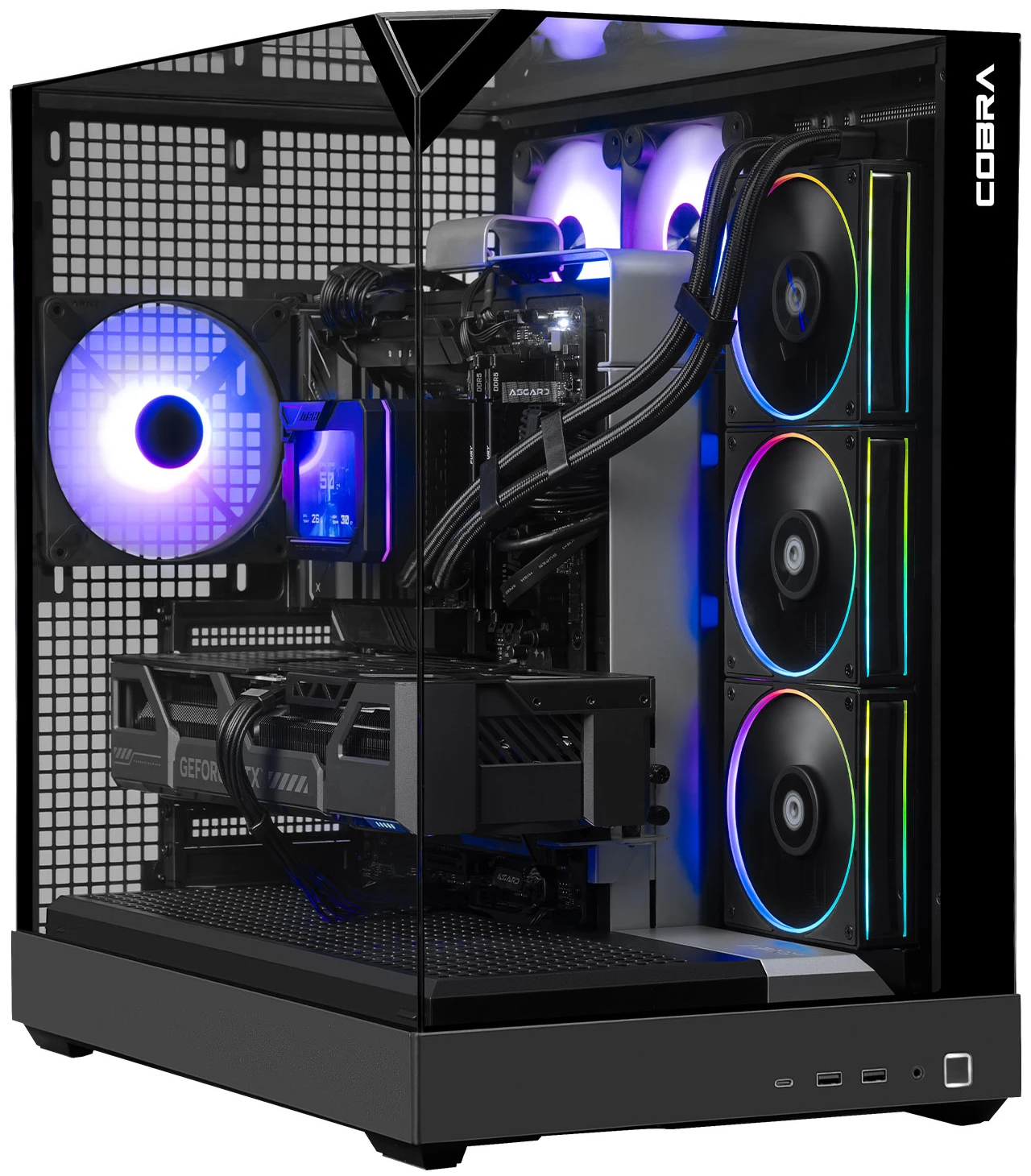 Системный блок Cobra Apex RTX 5080 / Ryzen 7 9800X3D / RAM 64GB / SSD 2TB / Win 11 (R7A23731)